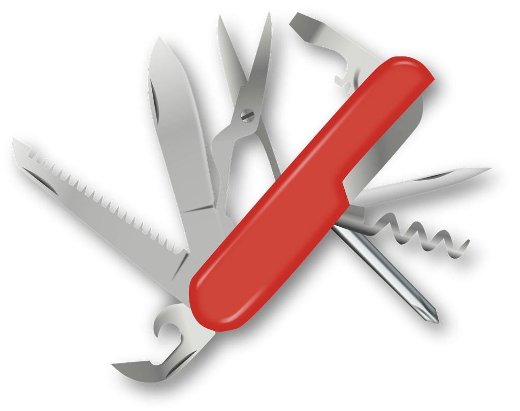 swiss army knife, pocket knife, blade